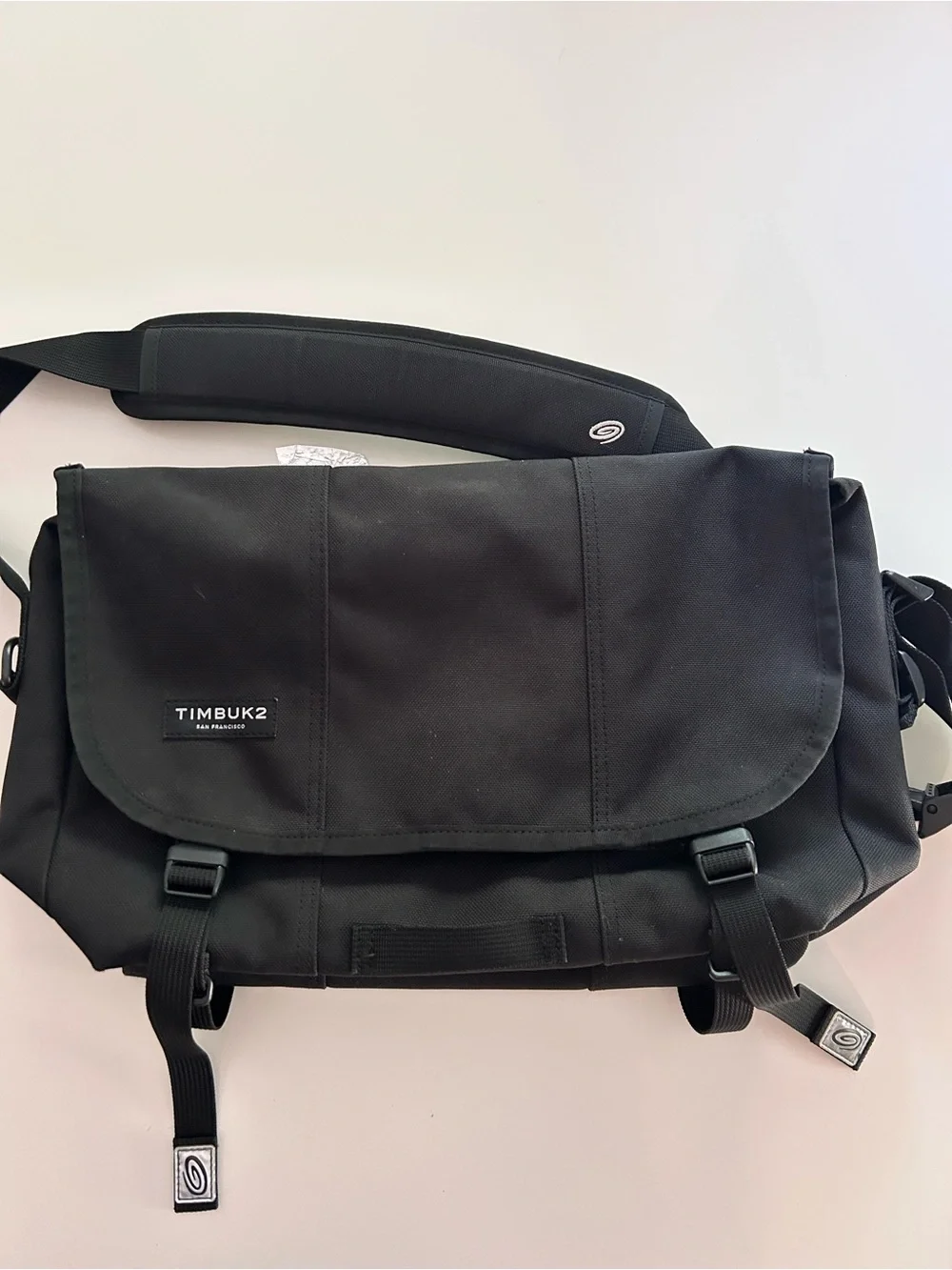 Timbuk2 Black Classic Messenger Bag with Adjustable Strap